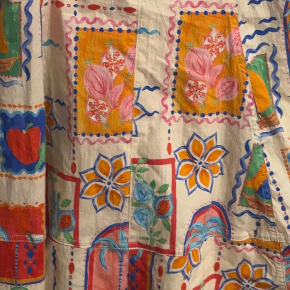 House Of Harlow 1960 Dress Sz M Multicolor Floral Fit & Flare Sundress - Picture 2 of 10